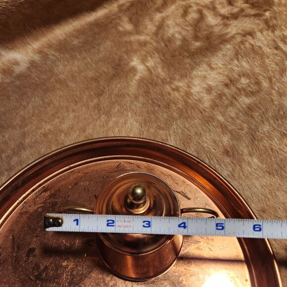 Vintage Copper Gild & Brass Coffee & Tea Set With Tray Made In Belgium - Picture 8 of 8